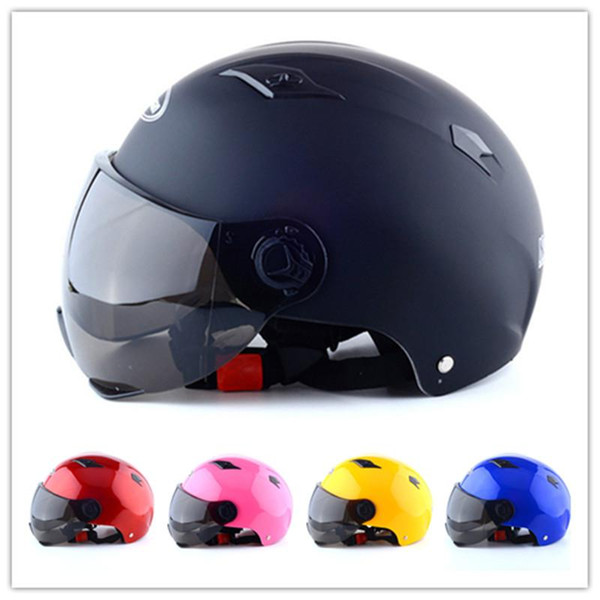 Unisex Motorcycle Electric Bike Helmet Protective Cap Summer UV Protection Helmet Motorcycle Scooter Open Face Half