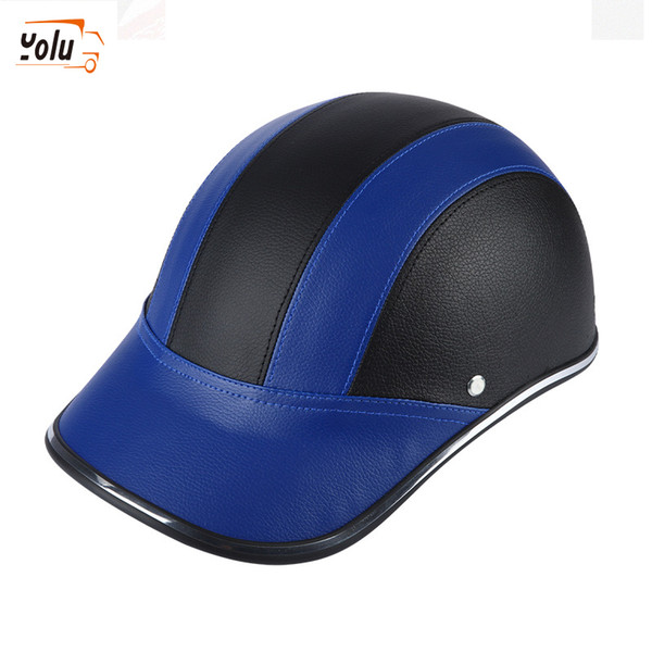 YOLU Motorcycle Half Helmet Baseball Cap StyleHalf Face Helmet Electric Bike Scooter Anti-UV Safety Hard Hat