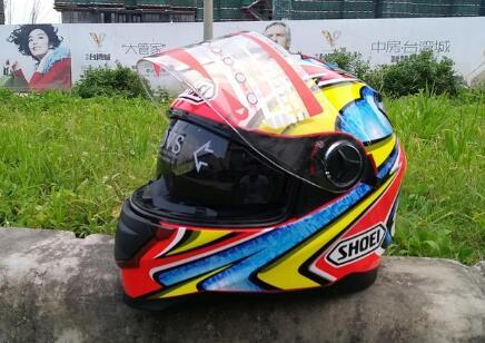 New SHOEI motorcycle helmet double lens off-road racing warm riding motorcycle helmet full face helmet