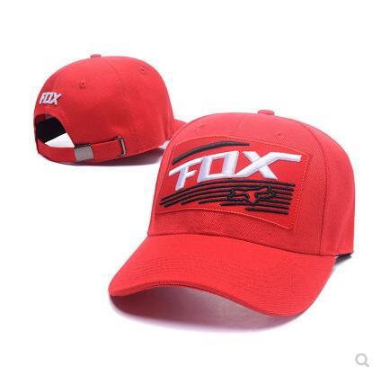 New FOX Motorsport Leisure Cap Men's and Women's Peak Flat Baseball Cap Riding Sport Racing Cap