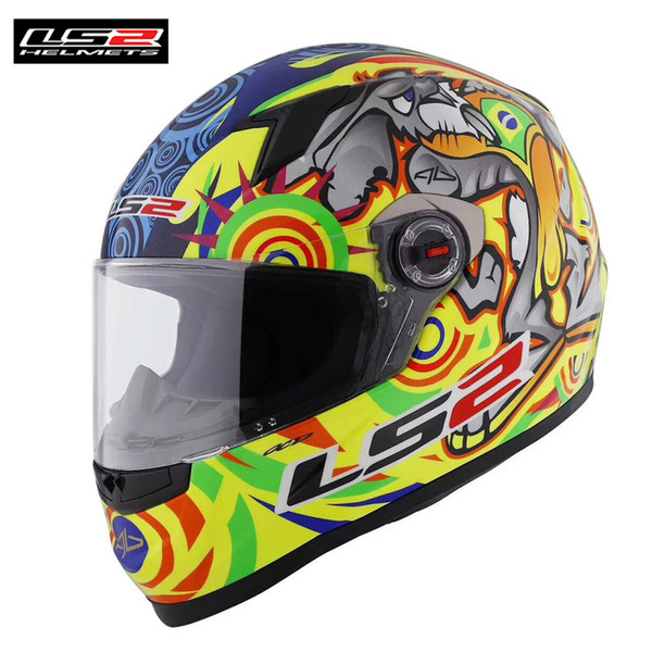 LS2 FF358 Capacetes de Motociclista Motorcycle Helmet Full Face Motorbike Men Racing Casque Moto Casco New Arrival