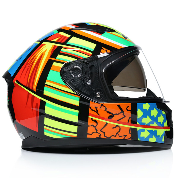 New Arrival Best-Selling Full Face Safe Motorcycle Helmet double lens latest version ABS Material Motocross Helmet Motorbike