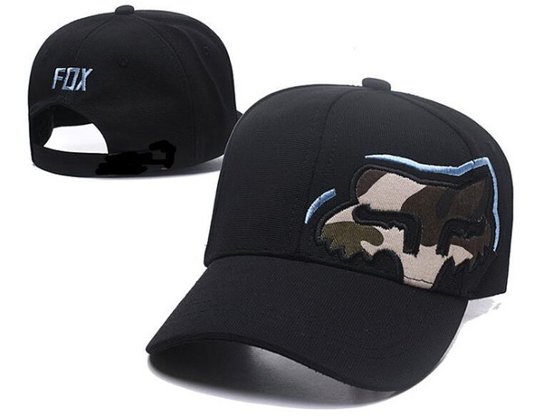 FOX hat men and women Korean version of the hip-hop fashion sunscreen baseball cap one size elastic flat riding cap