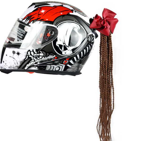 2022New Men Motorcycle Helmet handmade Dreadlocks Women Sexy cool Decoration Punk Dirty Braid Motocross Racing for All Riders