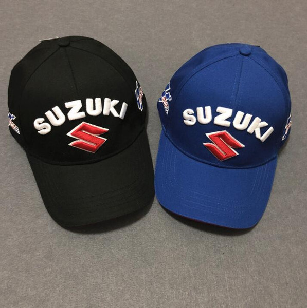 New Suzuki Embroidered Motorcycle Rider Racing Team Hat Men and Women Adjustable Sports Sun Protection Baseball Cap