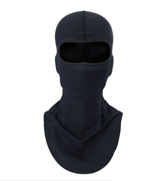 black Motorcycle Balaclava Sports Biker Motorbike Neck Warmer Sun-protection Headwear Full Face Mask Headgear Free Shipping