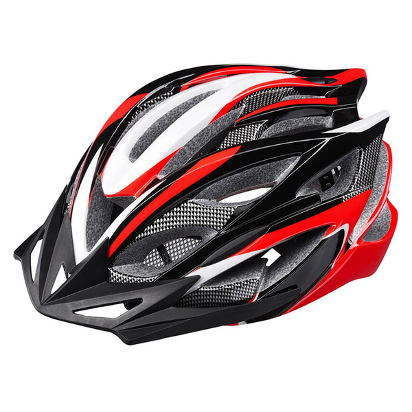 In-mold Bike Helmet CPSC Certified with LED Light Detachable Visor 25 Vents Adult MTB Road Cycling