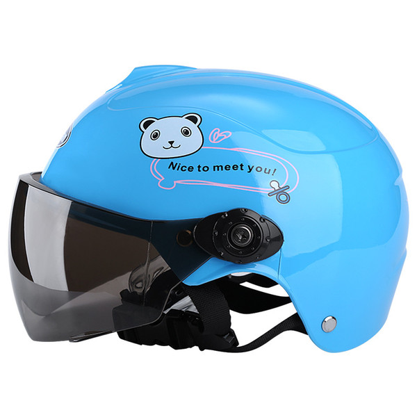 Children Unisex Motorcycle Helmet Cartoon Kids Helmet For Motorcycle 3/4 Open Face Casco Moto Capacete Retro Vintage Caps