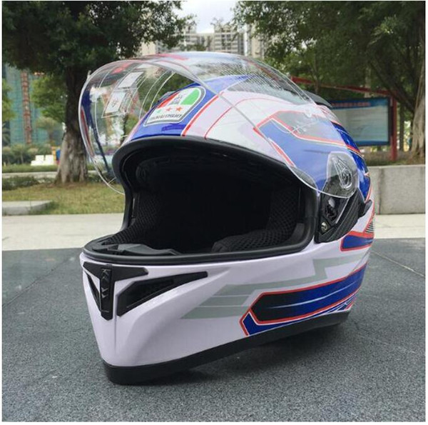 2022Marushin motorcycle helmet men's full face helmet professional racing certification 316 blue 02