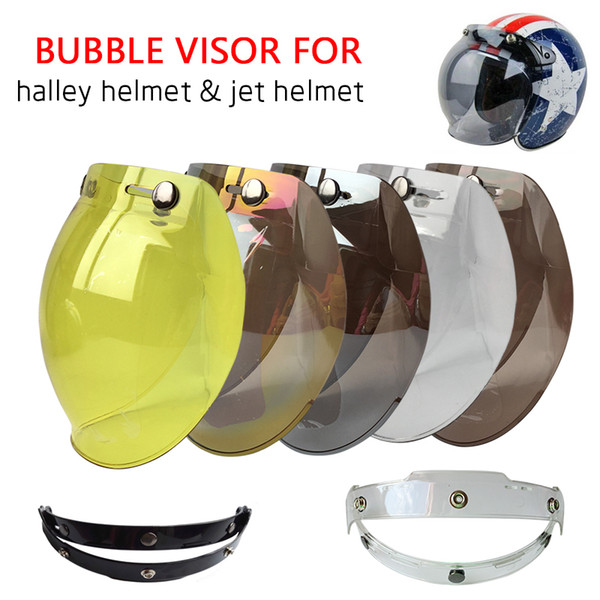 Hot Sales Bubble Motorcycle Helmet Visor Jet Retro Hallar Casco Mask Vintage Helmet Bubble Visor Lens Helmet Accessories BV01