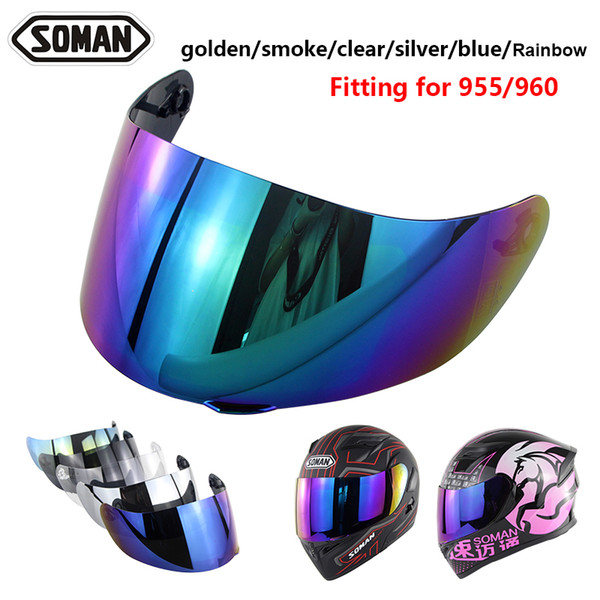 1pc of Motorcycle helmet visor model 955 full face motorbike capacetes parts&accessoriess fitting for SM955/SM960 helmet