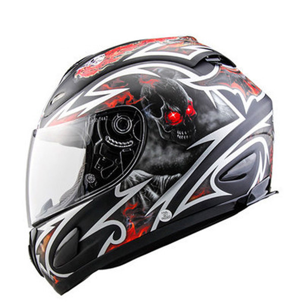 Motorcycle helmet full face helmet motorcycle helicopter cruiser street bike motorcycle racing helmet DOT transparent lens