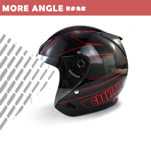 Wholesale 2018 NEW Genuine High Quality DOT UNV Half Face Helmets open face helmet With UV anti-fog lens motorcycle helmets