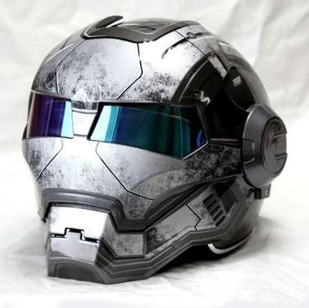 NEW Gray MASEI IRONMAN Iron Man helmet motorcycle helmet retro half open face helmet 610 ABS casque motocross