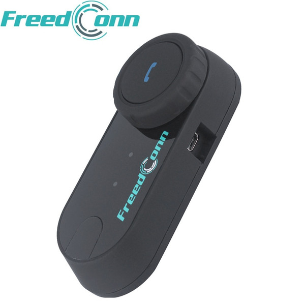 Wholesale- 1 pc FreedConn TCOM-OS FM BT Bluetooth Motorcycle Helmet Intercom Interphone Moto Headset + Soft Earphone