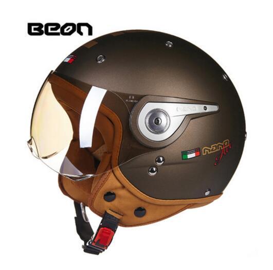 BEON motorcycle helmet summer seasons personality half-face helmets portable men and women