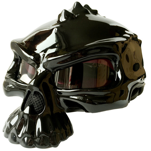 CG489 Skull Motorcycle Helmet Half Face Helmets Motorbike Capacetes Casco Retro Casque