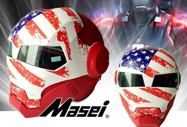 2019 most personalized motorcycle helmet masei610 iron man helmet retro style Harley, a lot of styles,Cool and safe.