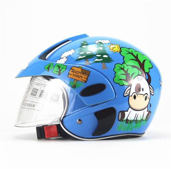 New Children's Motocross Motorcycle Motor Helmet Comfortable Protective carton Safety Helmets For Kids 3~9 Years Old Child