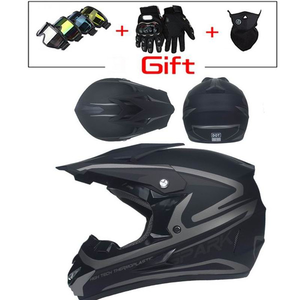 New Free 3 Gift Fashion Design Professional Light Motorcycle Off-road helmet Downhill Mountain Helmet Suitable for kid