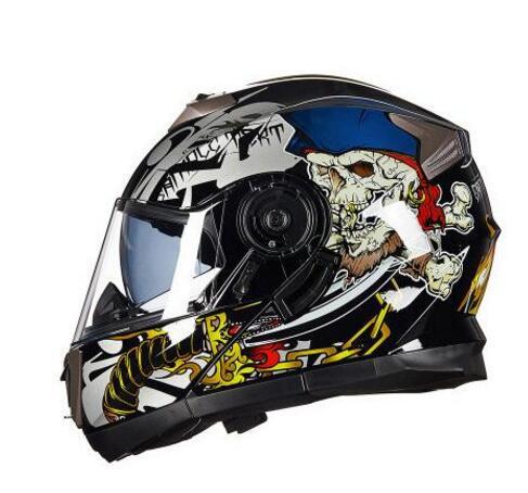 GXT helmet motorcycle helmet and helmet double lens personality