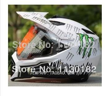 Wholesale-Motorcycle Helmet Cross helmet with winshield DOT ECE APPROVED HIGH QUALITY FREE SHIPPING