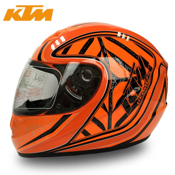 KTM Motorcycle Full Face Helmet Street Racing Motorbike Casque Casco Capacete Protective Gear