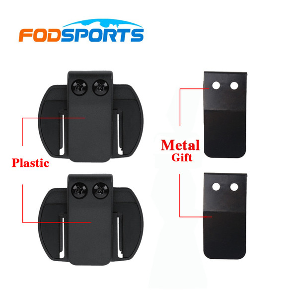 interphone 4 metal gasket+2 pcs 6 4 Intercom Accessories Clip Bracket Suitable for 6 V4 Motorcycle helmet bluetooth intercom