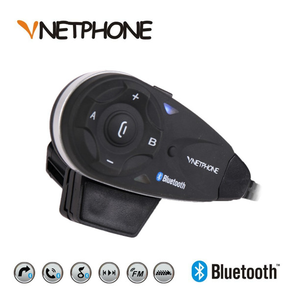 VNETPHONE V5 Handsfree Motorcycle Helmet Bluetooth Intercom bt s2 Microphone FM MP3 GPS Moto USB Motorbike Accessories