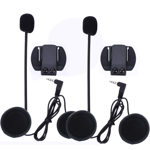 4 interphone 2 set 6 4 Interphone Accessories (Earphone & Clip Bracket )only Suit for 6 V4 Motorcycle Helmet Intercom