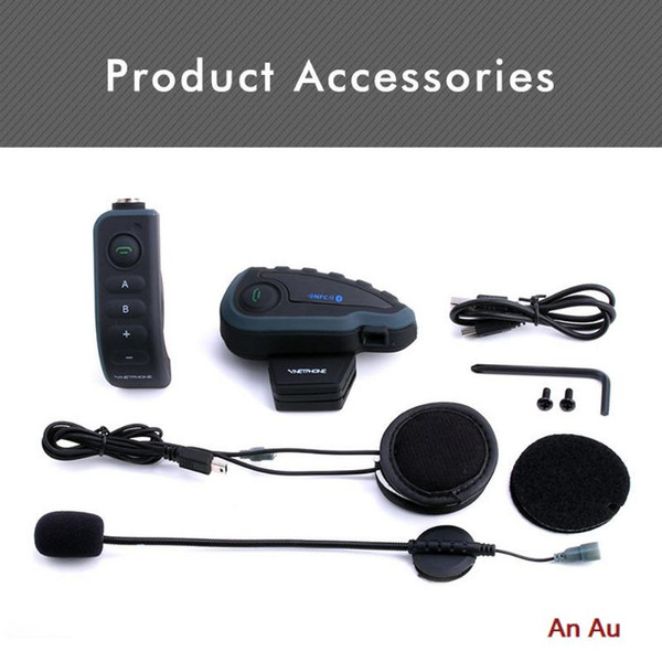 Bluetooth walkie talkie Motorcycle helmet Bluetooth intercom V8