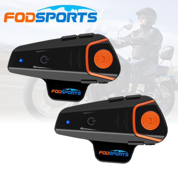 intercom motorbike Fodsports BT-S2 Pro motorcycle helmet intercom motorbike wireless bluetooth Headset waterproof BT Interphone with FM