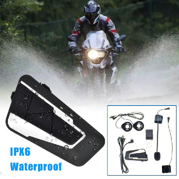 2pcs Motorcycle Helmet Bluetooth Docking Machine 1200 M High-definition Sound T9S-2 Moto Intercom Headset