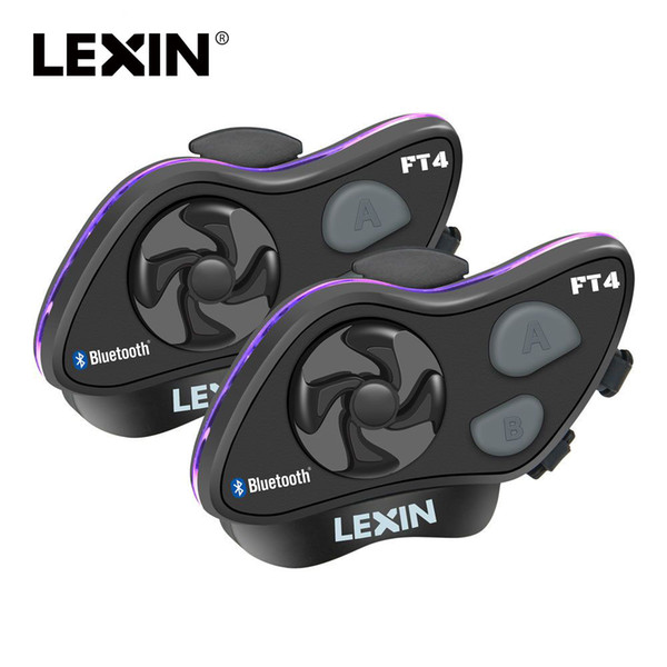 elmet Headsets 2019 LEXIN LX-FT4 2PCS 1-4 Rider Motorcycle Bluetooth Helmet Headset Intercom with FM radio for Motorcycle/Off-Road/Snowmo...