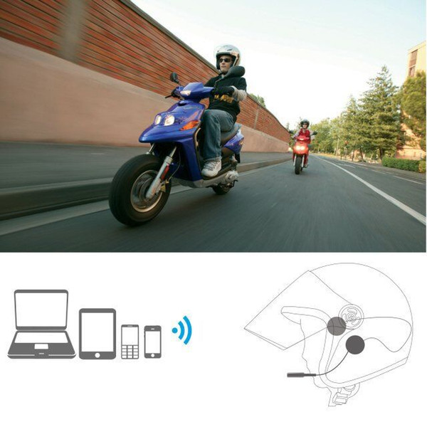 Auto Motor Wireless Bluetooth Headset Motorcycle Helmet Earphone Headphone Speakers Handsfree Music For MP3 MP4 Smartphone