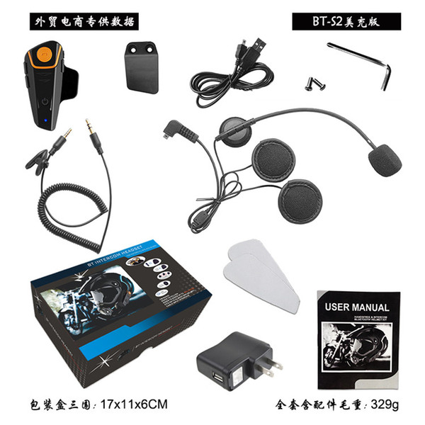 2016 high quality 1000m Waterproof motorcycle BT-Sw bluetooth multi interphone headset helmet intercom DHL free shiping