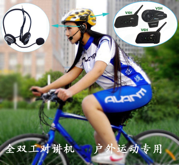 Full - duplex full duplex wireless intercom bicycle ski mountaineering aerial special Bluetooth intercom headset V6H