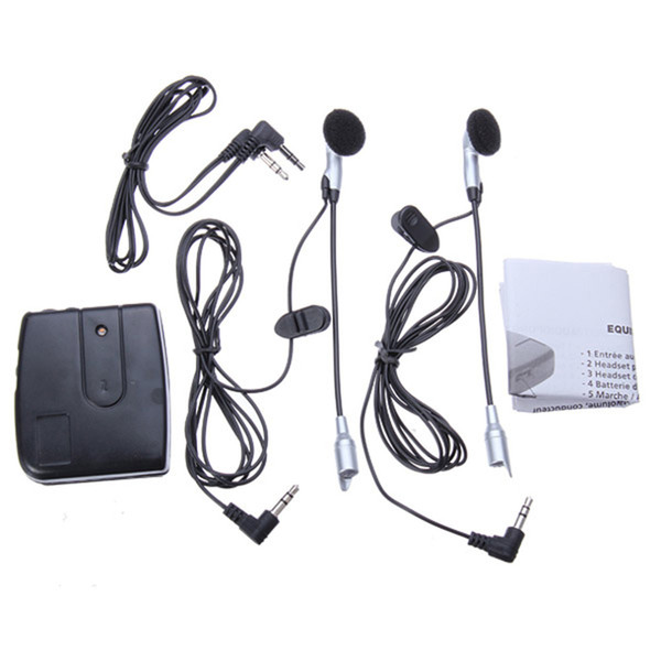 Motorbike Motorcycle Helmet Headset 2 way Intercom Communication System