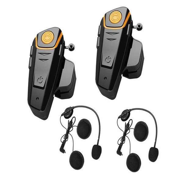 2x800m BT interphone bluetooth motorcycle helmet intercom Headset Motorcycle Intercom motorcycle walkie talkie With FM Radi