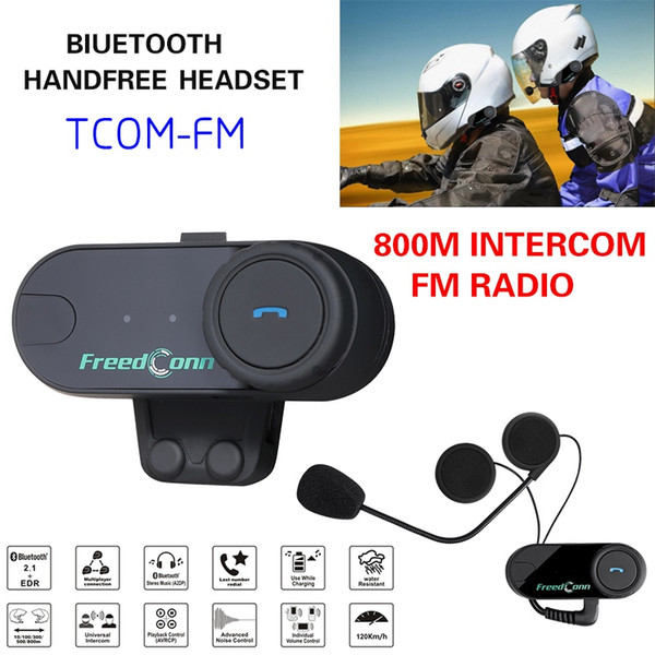 Hot Sales BT Motorcycle Helmet Bluetooth Intercom Full Duplex Motor Talkie Ski Helmet Headsets FM Radio