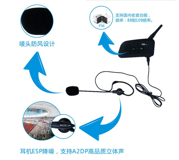 Professional outdoor sports referee full duplex intercom intercom intercom director port dispatch