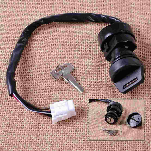 5ND-82510-00-00 Plastic & Metal Motorcycle Ignition Key Switch Lock for Yamaha YFZ450 ATV 2004 2005 2006 2007 2008 2009