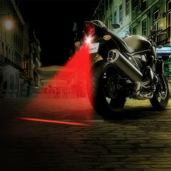 Motorcycle Laser Fog Light Anti Collision Tail Warning Lights Brake Parking Stop Lamps Taillights Motor Styling Accessories