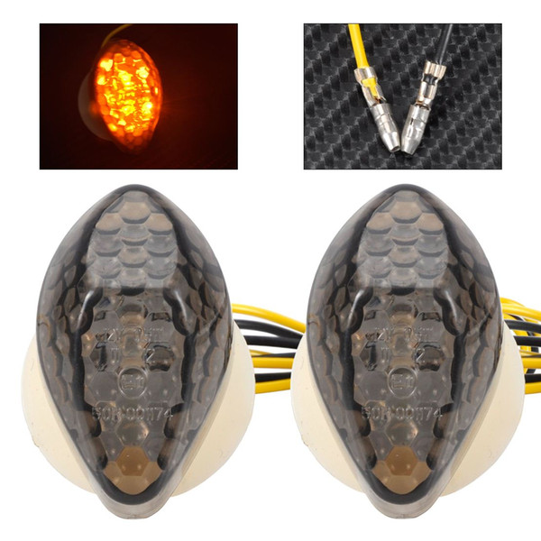 Smoke LED Flush Mount Turn Signal Indicator Light Blinker Marker 33450-MAS-672 For Honda CBR 600RR 1000RR CB 919F 900R