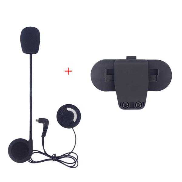 Freedconn Motorcycle Helmet Intercom Accessories Microphone Earphone and Clip Suitable for T-COMVB,TCOM-SC bluetooth Interphone Clip Parts