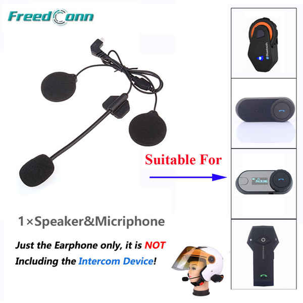 Freedconn 40 T-MAX Microphone Headphone Speaker Parts Suit for T-COM02 T-COMVB TCOM-SC Bluetooth Helmet Intercom Headset Accessories