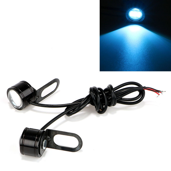 iTimo 2PCS Motorcycle Fog Lamps Eagle Eye LED Reverse Backup Lights DRL Daytime Running Light DC 12V Moto Accessories