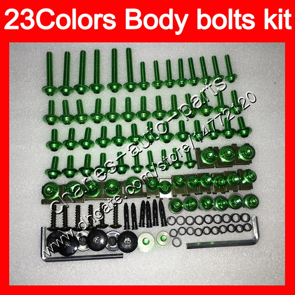 Fairing bolts full screw kit For KAWASAKI 650R ER-6F 09 10 11 ER 6F 09-11 ER6F 2009 2010 2011 Body Nuts screws nut bolt kit 25Colors