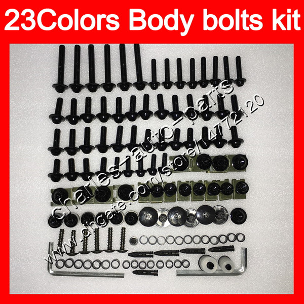 Fairing bolts full screw kit For KAWASAKI ZX6R 03 04 05 06 ZX-6R 6 R ZX 6R 2003 2004 2005 2006 Body Nuts screws nut bolt kit 25Colors