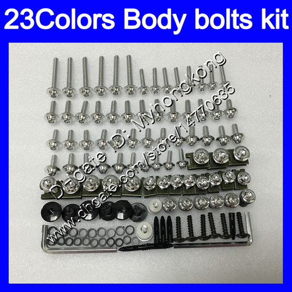 Fairing bolts full screw kit For KAWASAKI ZX6R 09 10 11 12 ZX-6R 6 R ZX 6R 2009 2010 2011 2012 Body Nuts screws nut bolt kit 25Colors